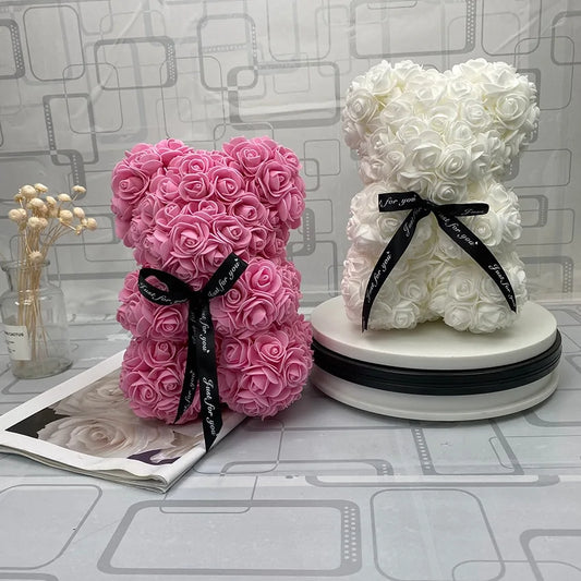 25cm Red Rose Teddy Bear: Valentine's Day Gift for Women